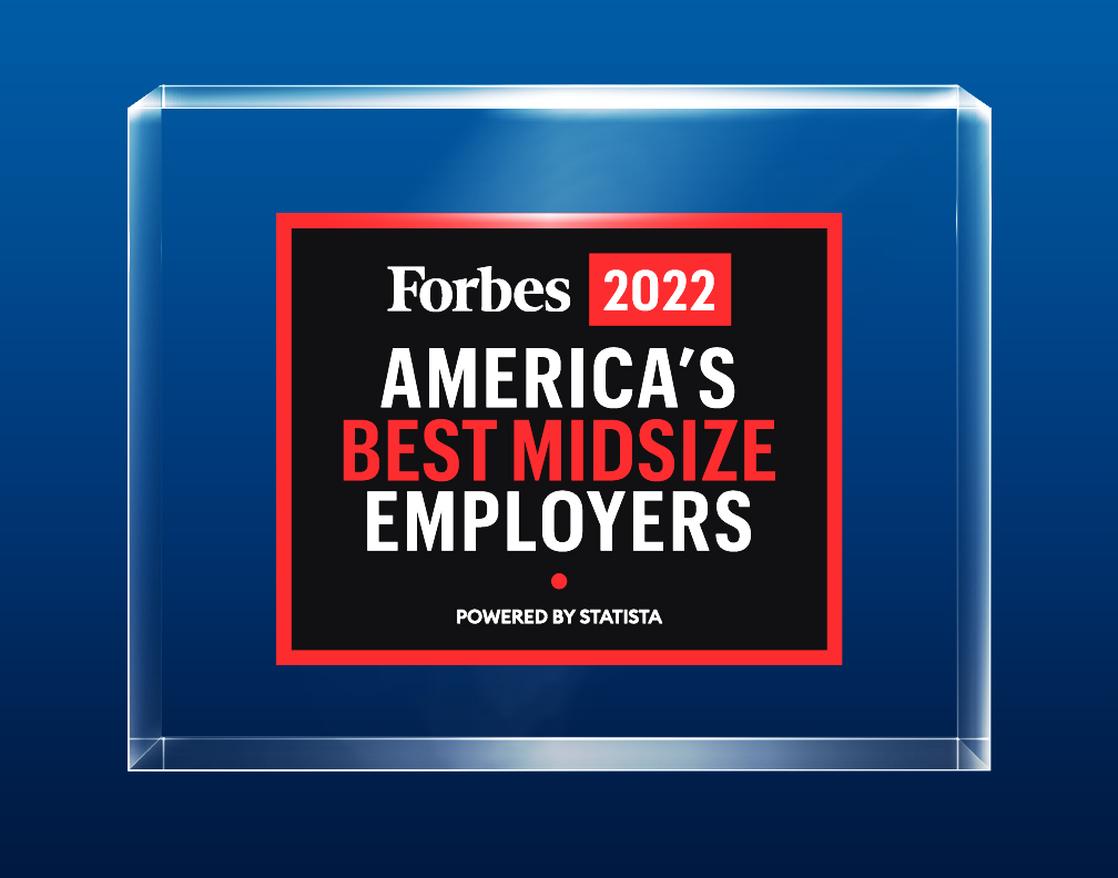 2022 Forbes America's Best Midsize Employers Award
